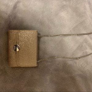 Gold Glittery/Sparkly Crossbody Purse/Clutch